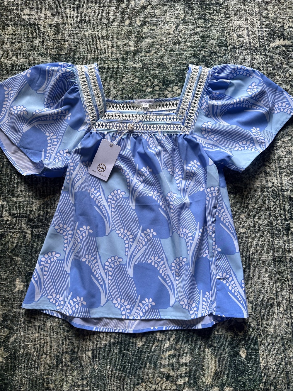 NWT Mary Square blouse